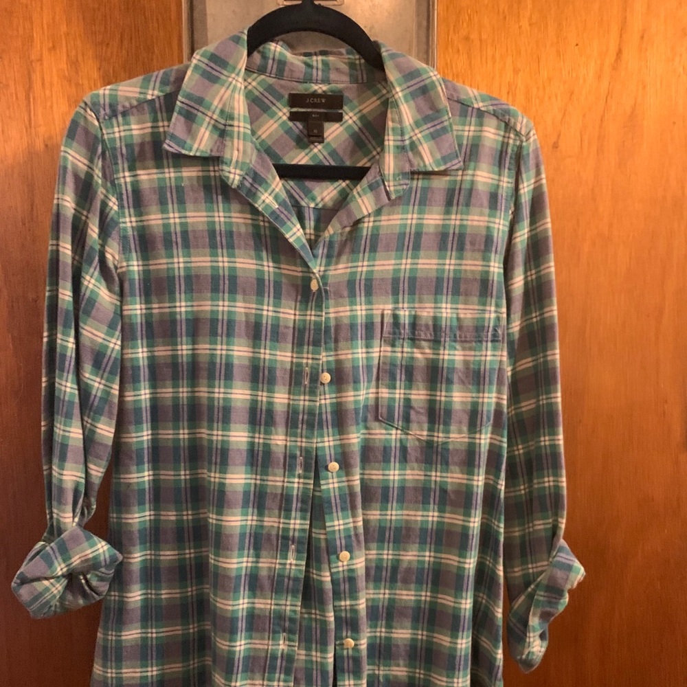 J. Crew Boyfriend Button Up Flannel